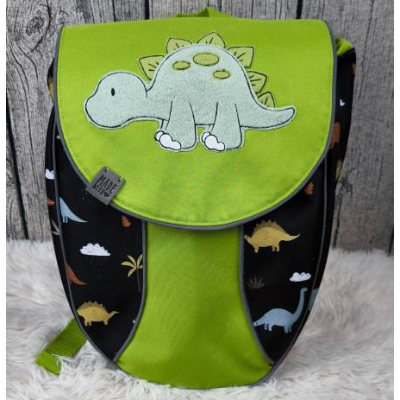 Kindergartenrucksack / Kindergartentasche Dino, grün, 2-6 Jahre