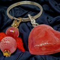 Schlüsselanhänger mit Schutzengel - Herz - NicSa-Art SA000006 - Einzelstück Bild 4
