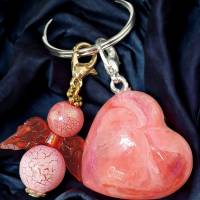 Schlüsselanhänger mit Schutzengel - Herz - NicSa-Art SA000006 - Einzelstück Bild 6