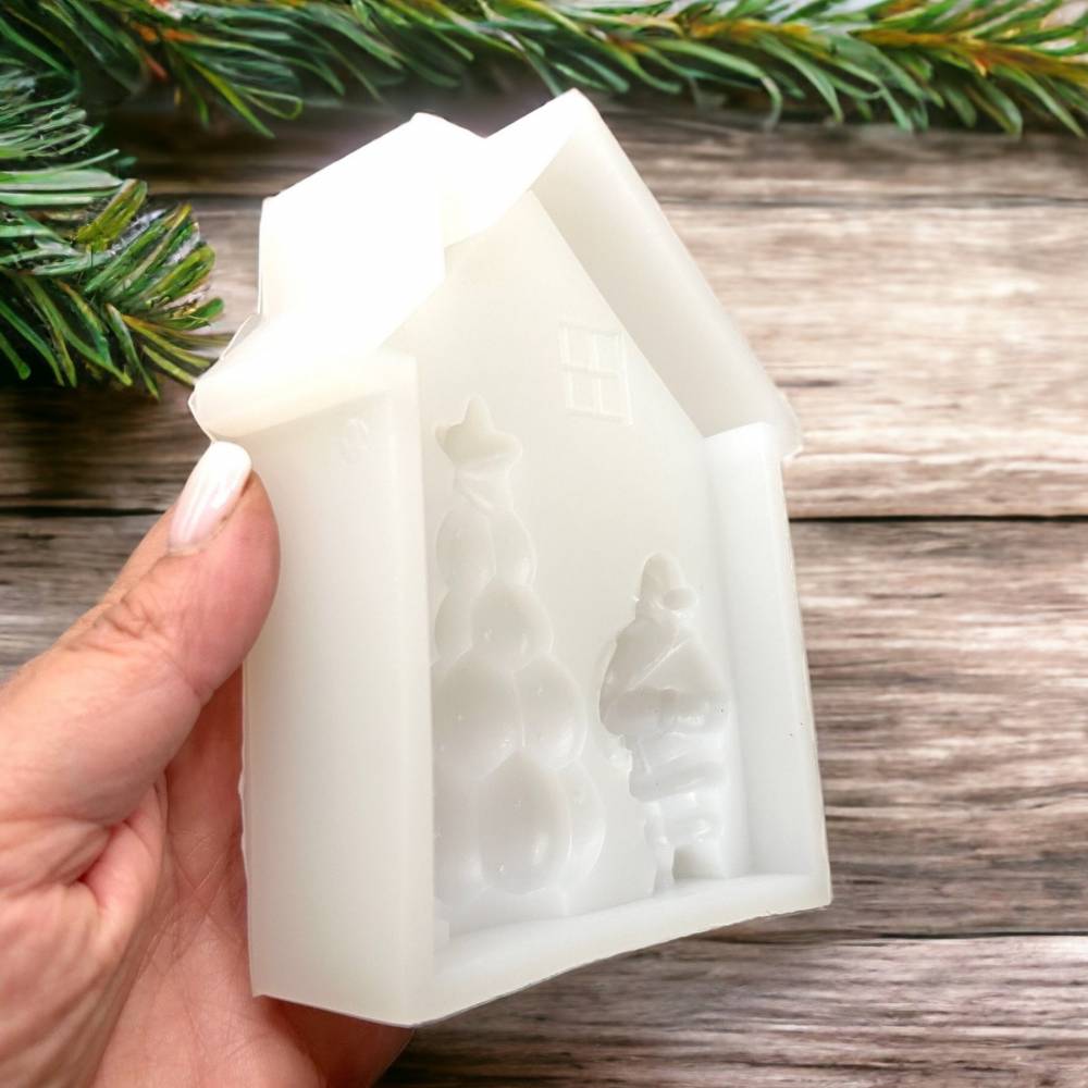 3 Weihnachts Silikonformen Set - Weihnachtsmann, Baum, Schneemann