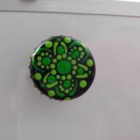 Handbemalter Kronkorken Magnet Kühlschrankmagnet Bild 1