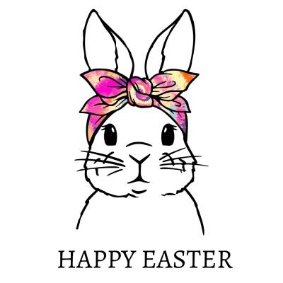 Süßer Osterhase Plotterdatei - Frühling Ostern - SVG Download Datei - Plotterdatei - Basteln - DIY - Cricut