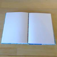 Notizbuch A6 blaue Buchschnipsel Tagebuch blanko Skizzenbuch Bild 5