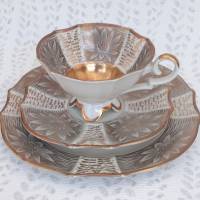 Vintage Gedeck für Tee / Kaffee, Sammelgedeck, Alka Bavaria, Gold  50 er / 60 er signiert Bild 9