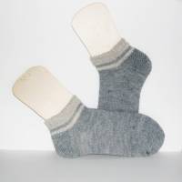 Loferl Trachtensocke Wandersocken, Sneaker-Socken, schwarz, blau kurze Sport-Socken handgestrickt, Männer Knöchelsocken, Bild 3