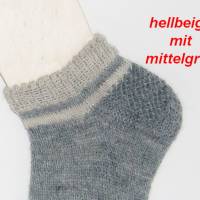 Loferl Trachtensocke Wandersocken, Sneaker-Socken, schwarz, blau kurze Sport-Socken handgestrickt, Männer Knöchelsocken, Bild 4