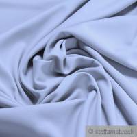 Stoff Polyester Elastan Interlock Jersey hellgrau leicht bi-elastisch Bild 1