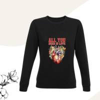 Damen Sweatshirt Damen Pulllover mit Print ,,All you need is Love'' Bild 2