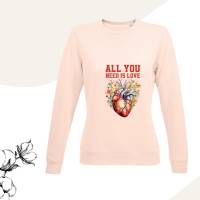 Damen Sweatshirt Damen Pulllover mit Print ,,All you need is Love'' Bild 4