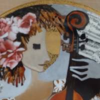 Wandteller "Mädchen mit Viola"-Rosina Wachtmeister. Limitierte Ausgabe. Rosenthal Bild 4