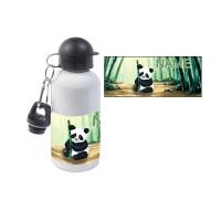 Aluminium Trinkflasche Motiv Panda mit Name / Personalisierbar / 500ml Bild 1