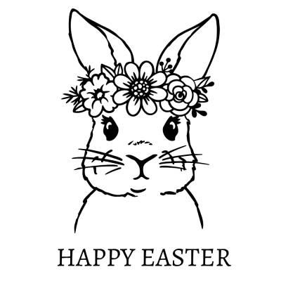 Süßer Osterhase Plotterdatei - Frühling Ostern - SVG Download Datei - Plotterdatei - Basteln - DIY - Cricut