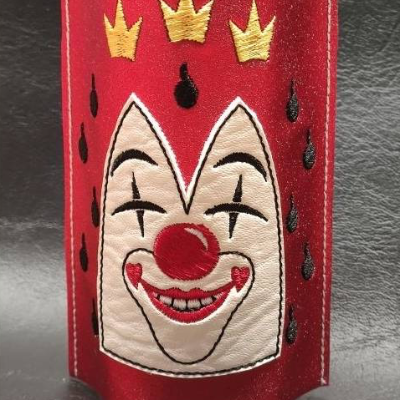 *  Einzigartige  -  Kölsch Glashalter  *  Dom mit Gesicht, Stickdatei für Karneval, Fasching, Fasnet