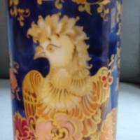 Hohe schlanke Vase mit Traumdekor. Echt Kobalt. 31 cm hoch, Öffnung 11,5 cm. Kaiser Bild 3