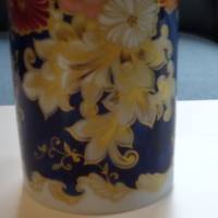 Hohe schlanke Vase mit Traumdekor. Echt Kobalt. 31 cm hoch, Öffnung 11,5 cm. Kaiser Bild 4