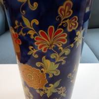 Hohe schlanke Vase mit Traumdekor. Echt Kobalt. 31 cm hoch, Öffnung 11,5 cm. Kaiser Bild 7