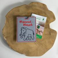 Mammut-Marsch - bestickte Filzhülle für dein Teilnehmerheft oder deinen Wanderpass - du kannst alles schaffen Bild 1