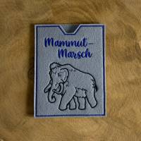 Mammut-Marsch - bestickte Filzhülle für dein Teilnehmerheft oder deinen Wanderpass - du kannst alles schaffen Bild 10
