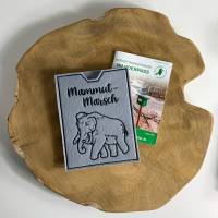 Mammut-Marsch - bestickte Filzhülle für dein Teilnehmerheft oder deinen Wanderpass - du kannst alles schaffen Bild 3