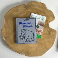 Mammut-Marsch - bestickte Filzhülle für dein Teilnehmerheft oder deinen Wanderpass - du kannst alles schaffen Bild 5