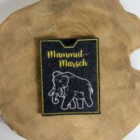 Mammut-Marsch - bestickte Filzhülle für dein Teilnehmerheft oder deinen Wanderpass - du kannst alles schaffen Bild 6