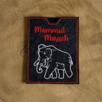 Mammut-Marsch - bestickte Filzhülle für dein Teilnehmerheft oder deinen Wanderpass - du kannst alles schaffen Bild 7