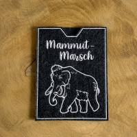 Mammut-Marsch - bestickte Filzhülle für dein Teilnehmerheft oder deinen Wanderpass - du kannst alles schaffen Bild 9