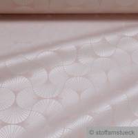 Stoff Baumwolle Polyester Jacquard rosé Fächer Geometrie Dekostoff rose rosa Bild 1