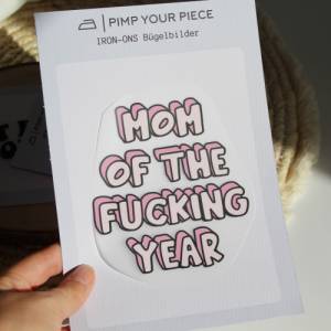 Bügelbild Mom of the Year | Statement Shirt | Iron-on | DTF-Transferdruck Bild 1