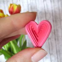 Herz-Ring, Liebesring, rosa Herz Ring, Valentinstag Geschenk, Geschenk für Frau, Geschenk für Freundin, großes Herz-Ring Bild 3