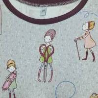 verspieltes langes Kleid mit Rüschen aus BIO Baumwolle Stoffdesign von susalabim Bild 5