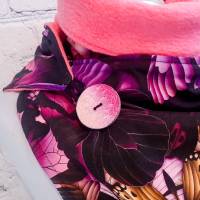 Wickelschal mit Knopf - Pink Butterfly Bild 2