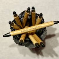 Aufschreibdingsbums - Kuli mit Spruch, lustiger Kugelschreiber mit Gravur, Bambus - originelle Geschenkidee Bild 1