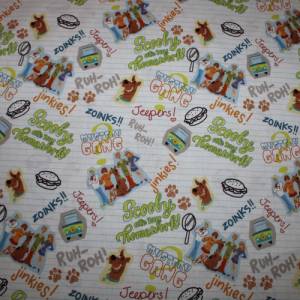 14,50 EUR/m Baumwollstoff Scooby Doo Schule auf weiß Lizenzstoff Webware 100% Baumwolle Bild 2