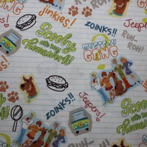 14,50 EUR/m Baumwollstoff Scooby Doo Schule auf weiß Lizenzstoff Webware 100% Baumwolle Bild 9