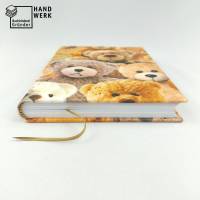 Notizbuch, Teddy Bären, DIN A5, 150 Blatt, handgefertigt Bild 2