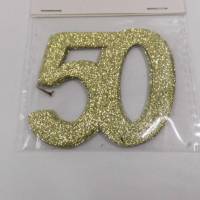 Zahlen 25 oder 50 - Jubiläumszahlen - je 10 Stück - Silber oder Gold - Hochzeitstag Geburtstag Dienstjubiläum Geschäftsj Bild 3