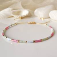 Armband aus Miyuki Perlen in schönen Pastellfarben, kleine Geschenke für Frauen Freundin, im Geschenktütchen Bild 2