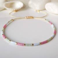 Armband aus Miyuki Perlen in schönen Pastellfarben, kleine Geschenke für Frauen Freundin, im Geschenktütchen Bild 3