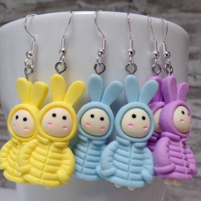 Hase Kaninchen Ohrringe Ohrhänger kawaii verschiedene Designs Anorak