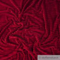 Stoff Polyester Minky Fleece bordeaux Streifen Soft Fleece Mole Fleece Bild 1