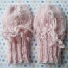 Hübsche handgestrickte Handschuhe für Babys bis 3 Monate Bild 3