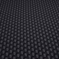 Stoff Baumwolle French Terry Sweatshirtstoff Hexagon grafisches geometrisches Muster grau schwarz Kleiderstoff Kindersto Bild 3