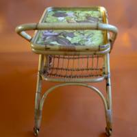 Vintage Teewagen aus Bambus neue Optik Bild 7
