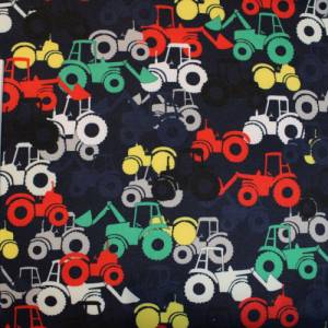 19,00 EUR/m Softshell mit Fleece Innenseite Traktor bunt auf dunkelblau Bild 8