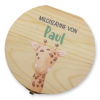 Milchzahndose personalisiert "Giraffe"/ Milchzahnbox aus Holz Bild 4
