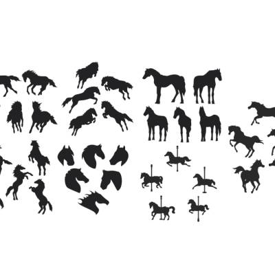 Pferde Bundle Plotterdatei - SVG Download Datei - Plotterdatei - Basteln - DIY - Cricut