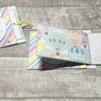 Interaktive Grußkarten / Glückwunschkarten zur Geburt, besondere Babykarte für Mädchen & Jungen, Handarbeit, Stampin‘Up! Bild 1