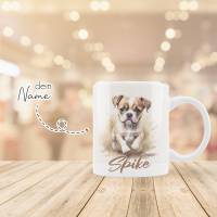 Personalisierte Tasse mit Hunderasse - Kaffeetasse mit Hund , Rasse nach Wahl , wunsch Name Bild 3