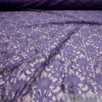 Stoff Polyamid Polyester Elastan Spitze lila Blume fließend fallend weich Bild 1